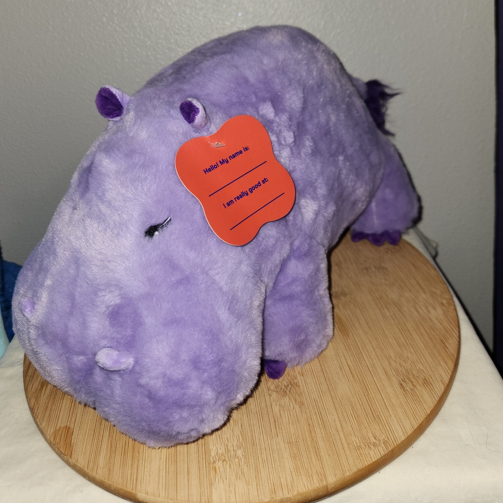 Purple Plush Hippo